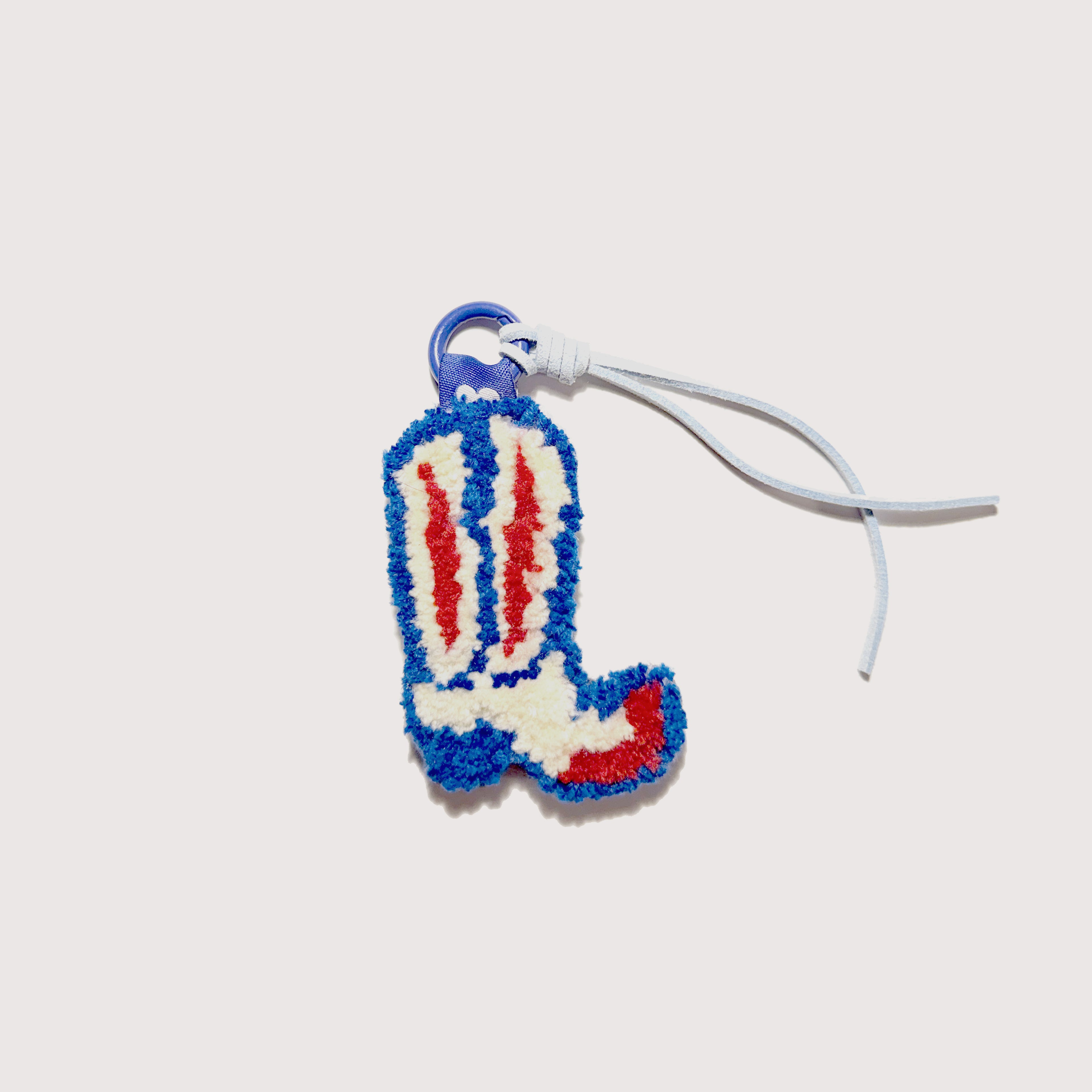 Cowboy boots blue red creme