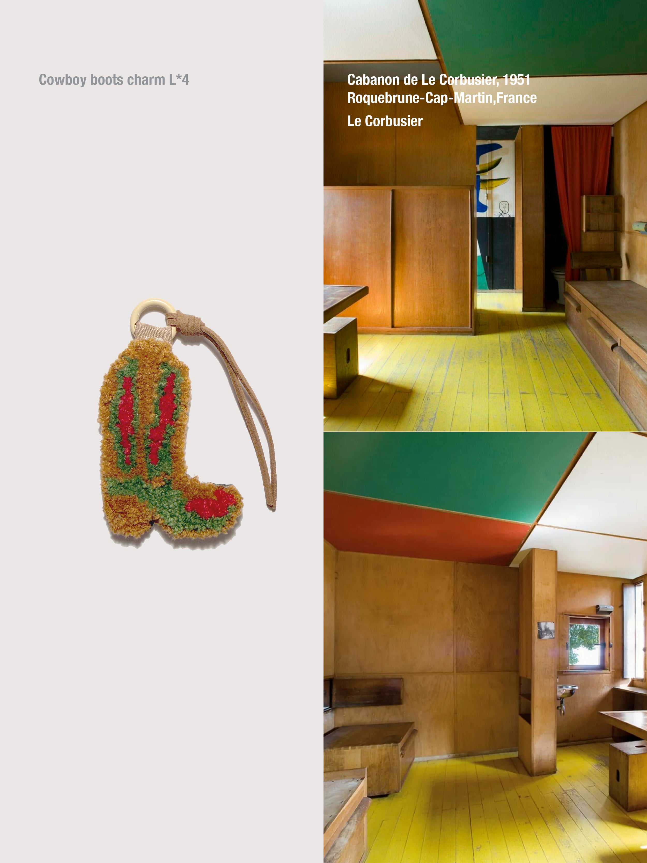 Cowboy boots braun green red